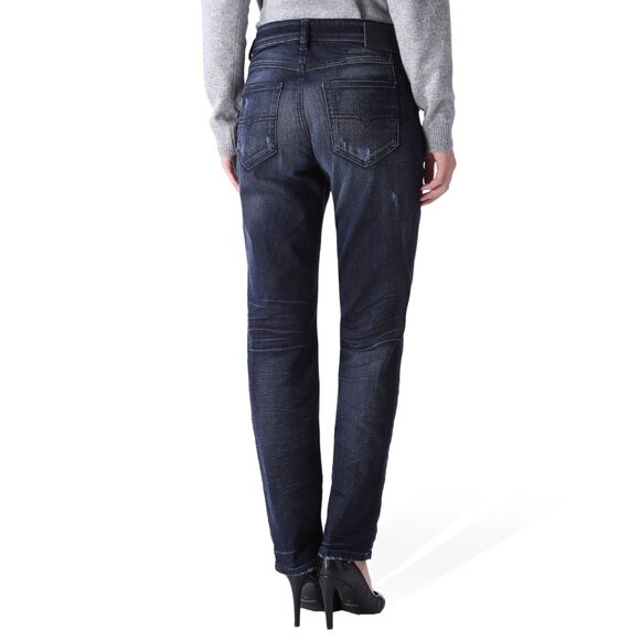 $228 Diesel Women’s Reen Regular Straight Jeans 0844T Distressed Size W-27 - Picture 10 of 11